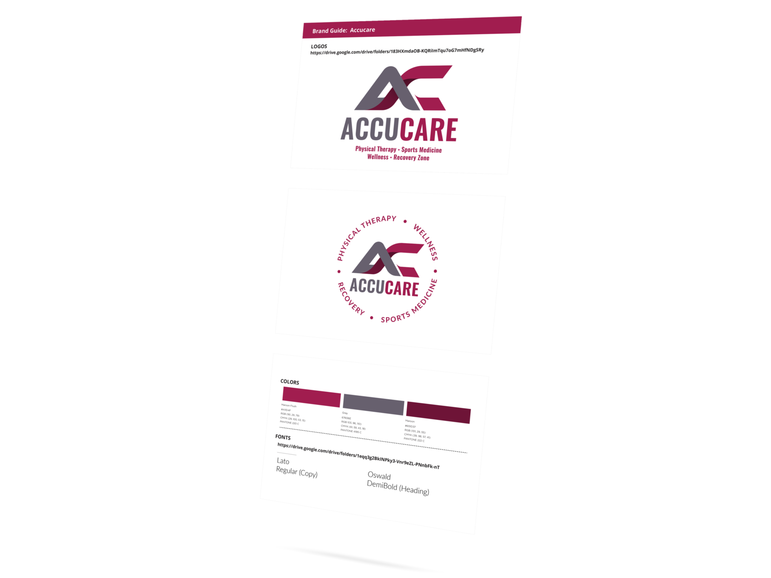 Accucare Brand Cards